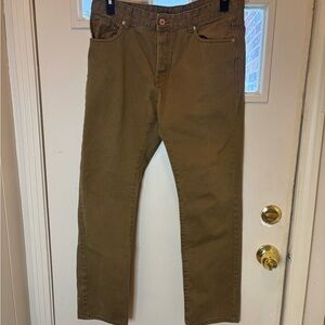 H&M Tan Trousers men’s 34 x 33 khaki straight